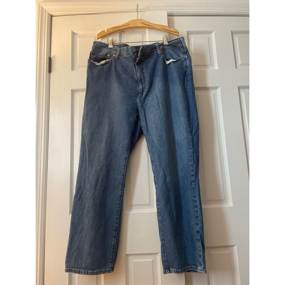 Levi's Premium 541 Men's Athletic Taper Jeans Size 44x30 Medium Wash Blue Denim